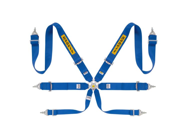 Sabelt Steel Rally 3x3 6-Point Racing Harness – Blue – photo 6