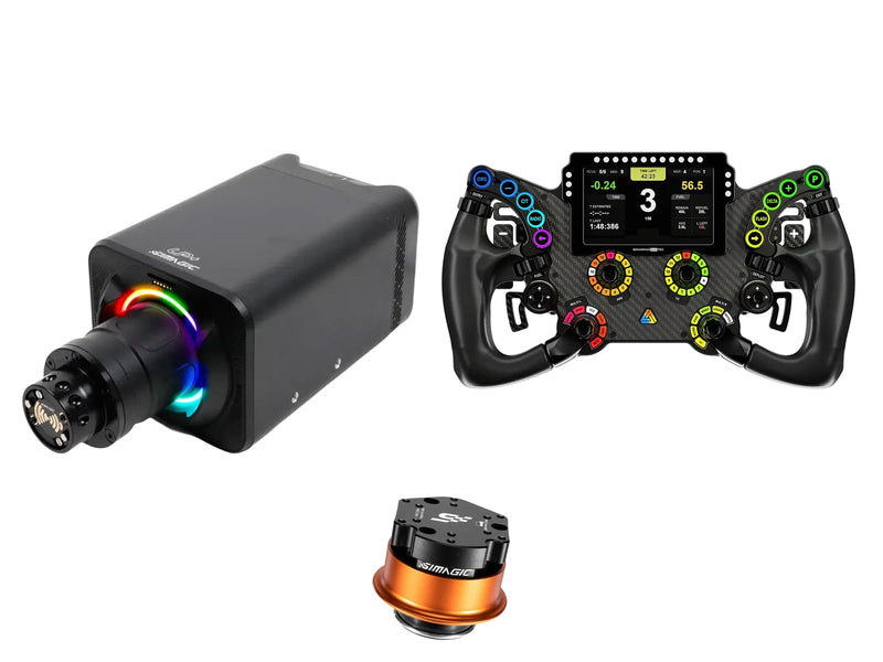 Simagic Alpha EVO Pro 18 Nm + Bavarian Sim Tec Steering Wheel + QR-A Bundle — Bavarian Sim Tec Delta PRO Formula Steering Wheel
