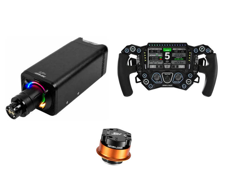 Simagic Alpha EVO Ultra 28 Nm + SOELPEC Steering Wheel + QR-A Bundle — SOELPEC - Spectra XR — BASALT