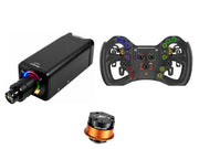 Simagic Alpha EVO Ultra 28 Nm + Bavarian Sim Tec Steering Wheel + QR-A Bundle — Bavarian Sim Tec ALPHA Sim Steering Wheel — Advanced (ShifterPull & Clutch)