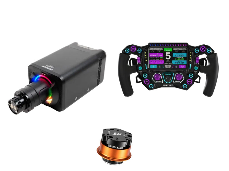 Simagic Alpha EVO 12 Nm + SOELPEC Steering Wheel + QR-A Bundle — SOELPEC - Spectra XR — ARCTIC