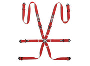 Sparco Competition H-2 Steel Pull-Up 6-Point Racing Harness – Red – photo 4