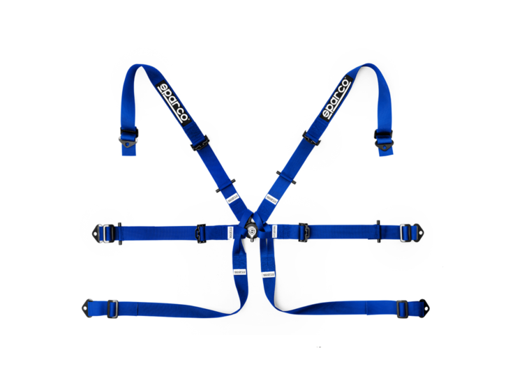 Sparco Formula H-7 6-Point Racing Harness – Blue – photo 4