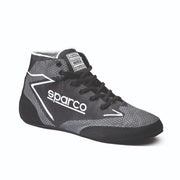 Sparco Prime Extreme – Black and white racing boot, three-quarter view