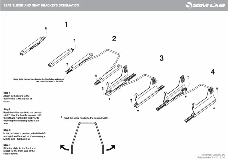 Sparco seat slider - Seat Slider