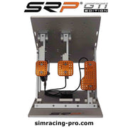 SRP GTI-R 3P Gray Edition pneumatic sim racing pedals – product view 2