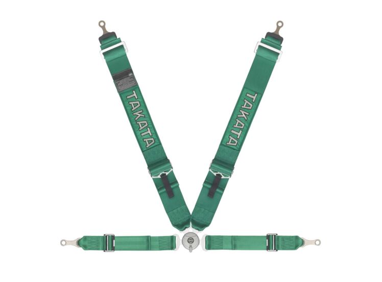 Takata Race 4 ASM Bolt-In 4-Point Racing Harness – Green – photo 4